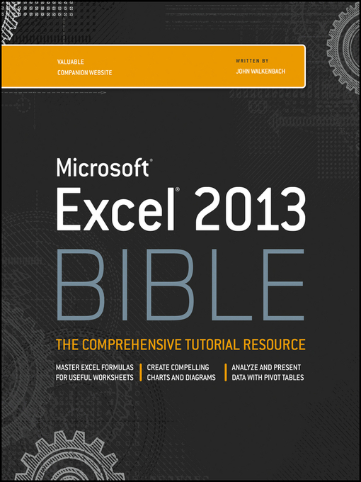 Title details for Excel 2013 Bible by John Walkenbach - Wait list